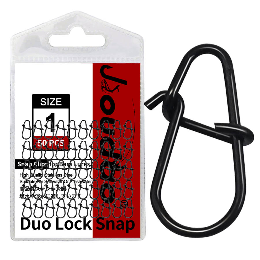 Ice Fishing Tip Up - 50Pcs Crankbait Snaps Stainless Steel Duo