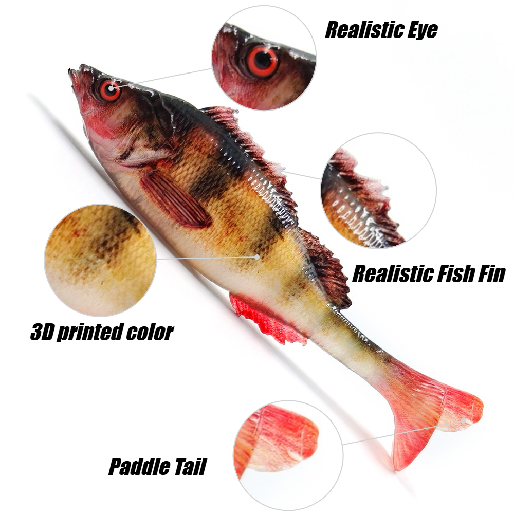 4/ 5PCS  3D Printed T-Tail Sof - огляд і ціна Fishing Equipment Target