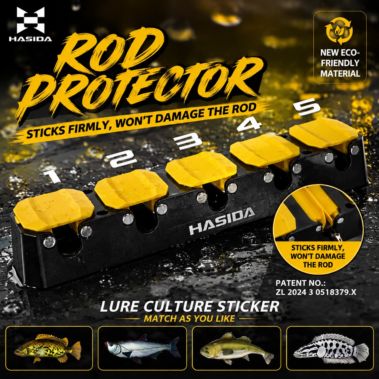 HASIDA Wall Mounted Fishing Ro - огляд і ціна Fishing Equipment Holder