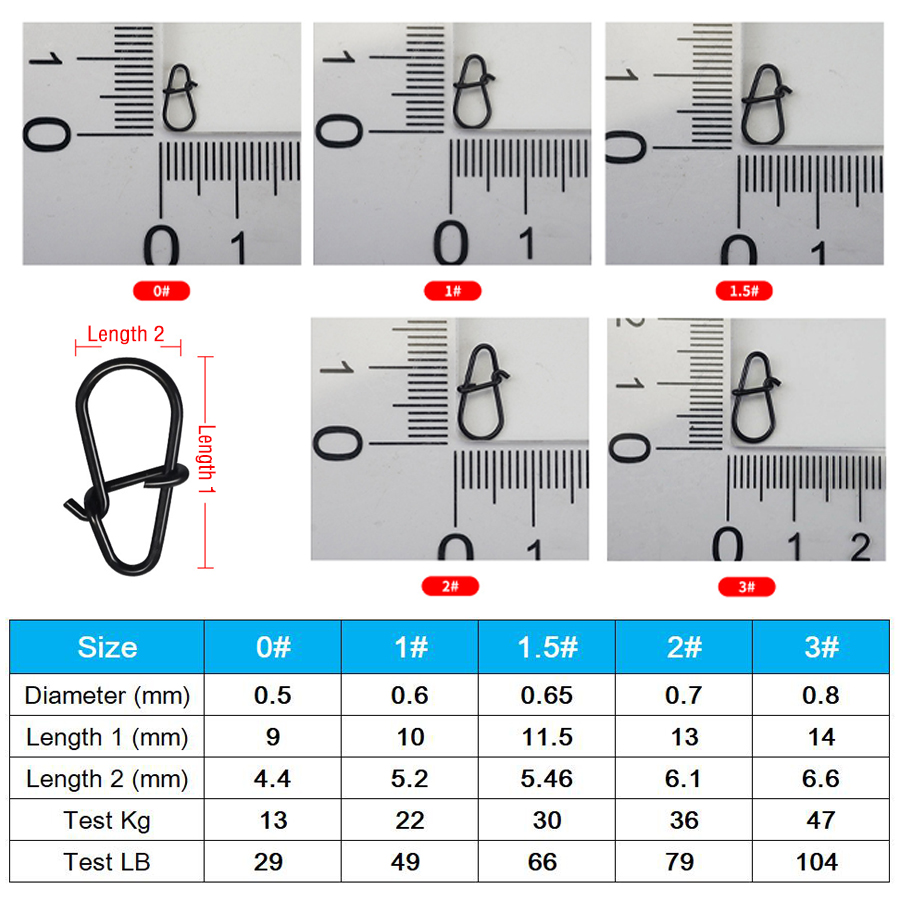 50Pcs Crankbait Snaps Stainles - огляд і ціна Ice Fishing Tip Up