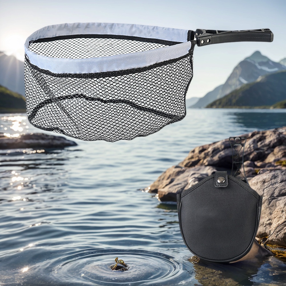 Foldable Landing Net with Non- - огляд і ціна Fishing Equipment Net