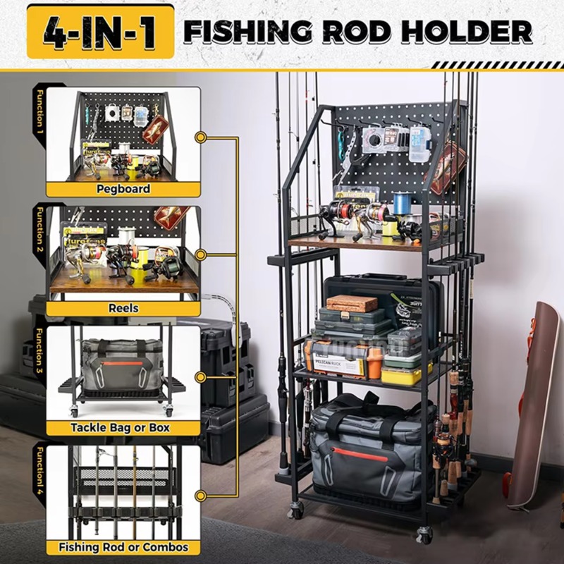 Fishing Gear Storage Shelf, Fi - огляд і ціна Fishing Equipment Holder
