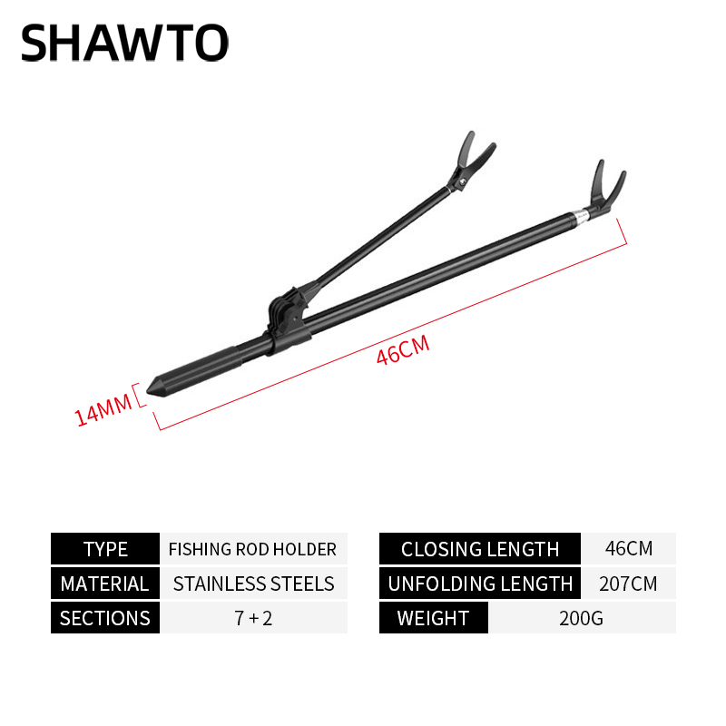 Shawto Aluminum Alloy Universa - огляд і ціна Fishing Equipment Holder