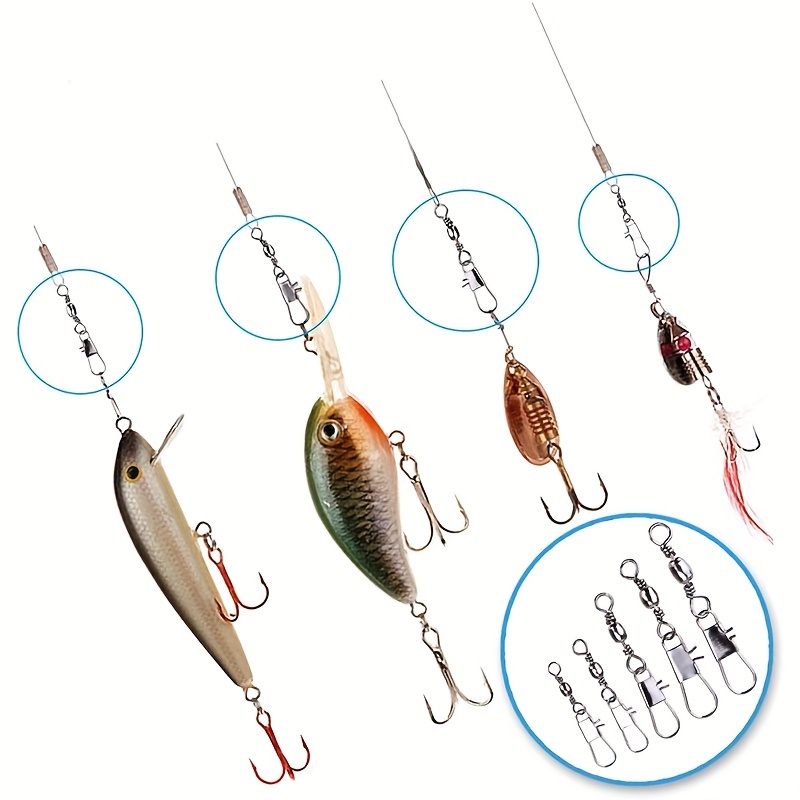 50/200pcs Barrel Snap Swivel F - огляд і ціна Ice Fishing Tip Up